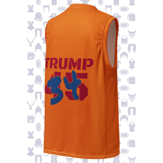 Trump Felon 34 Recycled unisex basketball jersey