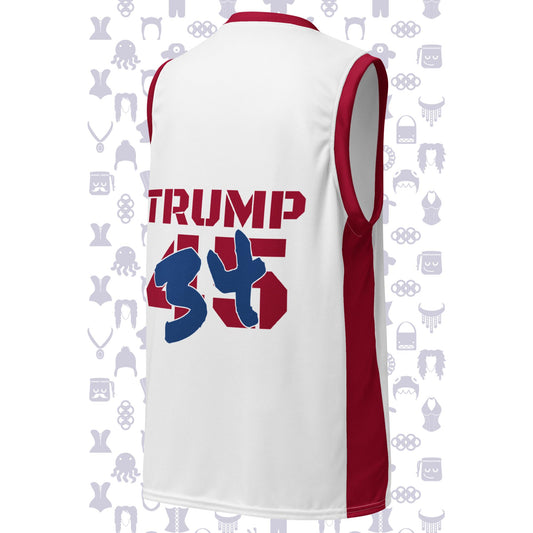 Trump Felon 34 Recycled unisex basketball jersey